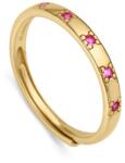 Viceroy Inel elegant placat cu aur cu zirconi roz Trend 9119A01 53 mm
