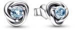 Pandora Cercei eleganți din argint cu zirconii albastre 292334C09
