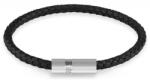 Guess Brățară neagră din piele Blackjack JUXB03238JWSTBK 22 cm