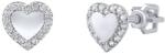 Silvego Cercei de argint inimă Alis cu strălucire Zirconiu PRGMH20ES