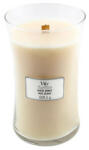WoodWick Lumânare parfumată barcă White Honey 609, 5 g