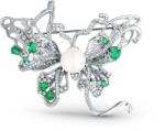 JwL Luxury Pearls Gyönyörű bross Pillangó 2 az 1-ben valódi gyönggyel és cirkónium kővel JL0845 - vivantis
