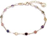 Viceroy Luxus aranyozott karkötő színes cirkónium kövekkel Elegant 1341P100-39 - vivantis