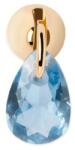 PDPAOLA Elegáns aranyozott single fülbevaló cirkónium kővel Blue Lily Gold PG01-202-U - 1 db - vivantis
