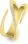 Brilio Silver Eredeti aranyozott gyűrű átlátszó cirkónium kövekkel RI097Y 52 mm