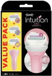 Wilkinson Sword Intuition Variety Edition női borotva + 3 különböző fej