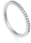 Viceroy Elegáns ezüst gyűrű átlátszó cirkónium kővel Clasica 9118A014 50 mm