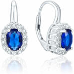 Beneto Ezüst fülbevaló kék kristályokkal AGUC1167 - vivantis