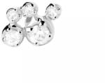 PDPAOLA Gyengéd ezüst single fülbevaló cirkónium kövekkel Bubble Essentiels PG02-002-U - 1db - vivantis