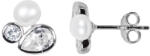 JwL Luxury Pearls Csillogó fülbevaló gyöngy és kristályokkal JL0545