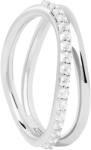 PDPAOLA Bájos ezüst gyűrű cirkónium kövekkel Twister Essentials AN02-844 48 mm