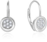 Beneto Gyengéd ezüst fülbevaló cirkónium kővel AGUC2709