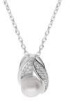 Brilio Silver Elegáns ezüst nyaklánc igazgyönggyel MPD0176B (lánc, medál)Elegáns - vivantis