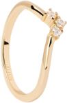 PDPAOLA Bájos aranyozott gyűrű cirkónium kővel Mini Crown Essentials AN01-826 48 mm