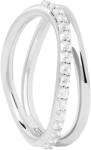 PDPAOLA Bájos ezüst gyűrű cirkónium kövekkel Twister Essentials AN02-844 56 mm