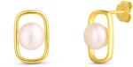 JwL Luxury Pearls Gyengéd aranyozott valódi gyöngy fülbevaló JL0828 - vivantis