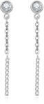 Beneto Elegáns ezüst fülbevaló színtiszta cirkónium kövekkel AGUV937L
