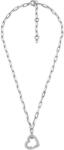 Michael Kors Romantikus ezüst nyaklánc cirkónium kövekkel Pavé Heart MKC1647CZ040 - vivantis