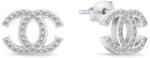 Brilio Silver Exkluzív ezüst fülbevaló cirkónium kövekkel World Icon EA1015W - vivantis