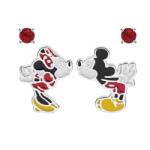 Disney Ezüst fülbevaló szett Mickey and Minnie Mouse SS00004SRRL. CS