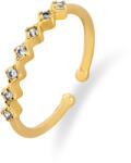 Troli Csillogó aranyozott nyitott acél gyűrű - vivantis