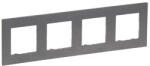 Legrand Niloé Step csiszolt szürke keret 4-es (863994) (863994)
