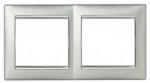 Legrand 770352 Valena alumínium / ezüst, 2-es vízszintes keret (770352)