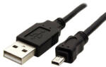 Logo Cablu USB cu logo (2.0), USB A tată - 8 pini tată, 1, 8 m, negru, blister, PANASONIC