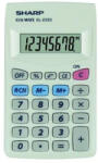 Sharp számológép EL-233S, fehér, zsebszámológép, nyolc számjegyű