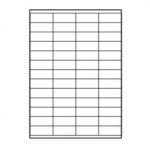 Logo Logós címkék 52, 5 mm x 21, 2 mm, A4, matt, fehér, 56 címke, 140g/m2, 25 darabos csomag, tintasugaras és lézernyomtatókhoz