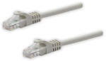 Neutralle LAN hálózati kábel UTP patchkábel, Cat. 5e, RJ45 csatlakozó - RJ45 csatlakozó, 2 m, árnyékolatlan, szürke, tiszta réz, gazdaságos, gazdaságos