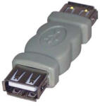  USB csatlakozó, (2.0), USB A csatlakozó - USB A csatlakozó, szürke, 5891