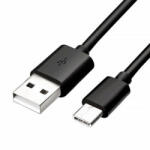Neutralle USB kábel (2.0), USB A csatlakozó - USB C csatlakozó, 1m, fekete