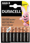  Alkáli elemek, AAA (LR03), AAA, 1, 5V, Duracell, buborékcsomagolás, 8-as csomag, 42323, Basic