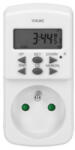 VIRONE Aljzat elektronikus időzítővel Mini 230V, 50Hz, max. 1800W, fehér, Virone, időzítő, 10 program, 2P Z