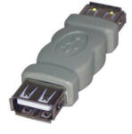 Logo Conector USB, (2.0), USB A mamă - USB A mamă, gri, Logo blister 29241