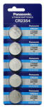 Panasonic Baterie litiu, buton, CR2354, 3V, Panasonic, blister, pachet de 5 Baterii de unica folosinta