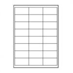 Logo Logós címkék 66mm x 33, 8mm, A4, matt, fehér, 24 címke, 140g/m2, 10 darabos csomag, tintasugaras és lézernyomtatókhoz