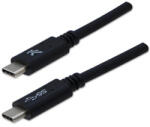 Neutralle USB kábel (3.2 gen 1), USB C hím - USB C hím, 1m, 5 Gbps, 5V/3A, fekete