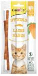 GimCat Sticks Salmon&Mango Gustare pentru pisica, cu somon si mango 3 buc