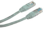  Hálózati LAN kábel UTP crossover patchkábel, Cat. 5e, RJ45 hím - RJ45 hím, 3 m, árnyékolatlan, crossover, szürke, 2 PC csatlakoztatására, econ