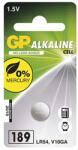 GP Batteries Alkáli gombelem, AG10, LR54, LR1130, V10GA, 1, 5V, GP, buborékcsomagolás, 1 db, 1 db