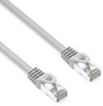 Neutralle LAN kábel S/FTP patchkábel, Cat. 6a, RJ45 csatlakozó - RJ45 csatlakozó, 3 m, dupla árnyékolás, LSOH, szürke, 10 Gbps, gazdaságos, 10 Gbps