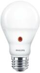 Philips Bec LED cu senzor de lumina Philips A60, EyeComfort, E27, 7.5W (60W), 806 lm, lumina alba calda (2700K)