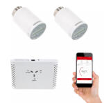 Secutek Set termostatic inteligent Secutek Smart WiFi SSW-SEA801DF 2x Cap termostatic + 1x Gateway