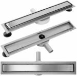 Rea Set rigola pentru dus plus capac inox periat Rea Pure Neo Pro Nickel 50 cm (5902557323173)