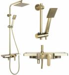 Rea Coloana de dus cu baterie monocomanda auriu periat Rea Bravo (5902557395804)