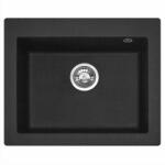 Rea Chiuveta compozit Rea West XL negru metalic 50x60 cm (5902557398249) Chiuveta