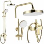 Rea Coloana de dus cu baterie monocomanda auriu/alb Rea Bloom (5902557392896)