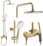 Rea Coloana de dus cu baterie monocomanda auriu periat Rea Avalon (5902557391974)